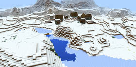 1404809164: Три снежных деревни | Сид Minecraft PE