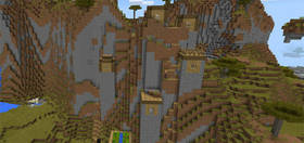 -101772213: Горная деревня в саванне & Храм в пустыне | Сид Minecraft PE