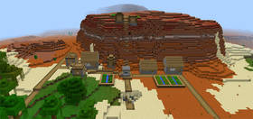 -24517192: Деревня в биоме столовых гор | Сид Minecraft PE