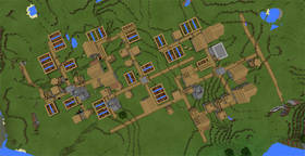 -1385905961: Тройная деревня на спавне | Сид Minecraft PE