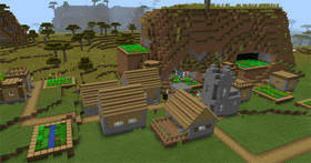 -1078523866: Сокровищница в деревне | Сид Minecraft PE