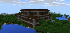 -518068014: Лесной особняк рядом со спавном | Сид Minecraft PE