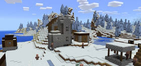 187626364: Деревня ледяных шипов возле спавна | Сид Minecraft PE