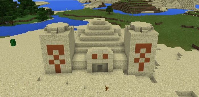 -908086585: Три деревни и один храм на спавне скриншот 1