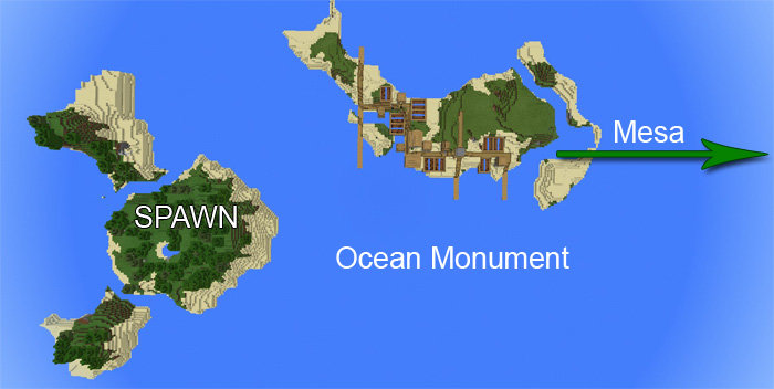 -1828973848: Деревня на острове и подводная крепость скриншот 1