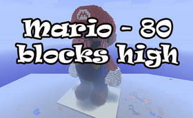 Скачать Mario - 80 blocks high для Minecraft