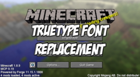 Скачать TrueType Font Replacement для Minecraft 1.12.2