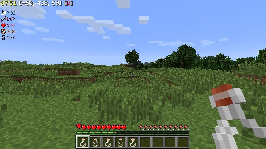 Minecraft hud