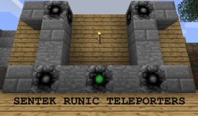 Скачать Sentek Runic Teleporters для Minecraft 1.12.2