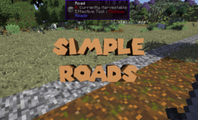 Скачать Simple Roads для Minecraft 1.12.2