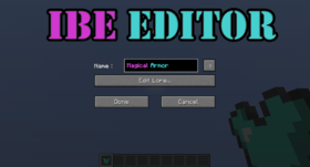 Скачать IBE Editor для Minecraft 1.12.2