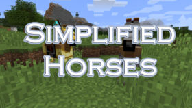 Скачать Simplified Horses для Minecraft 1.12.2