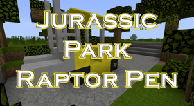 Скачать Jurassic Park Raptor Pen для Minecraft
