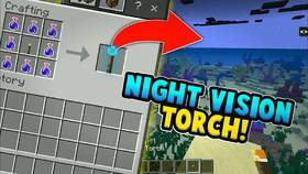 Скачать Night Vision Torch для Minecraft PE 1.4