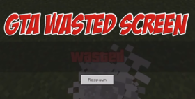 Скачать GTA Wasted Screen для Minecraft PE 1.4
