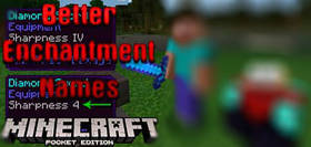 Скачать Better Enchantment Names для Minecraft PE 1.2