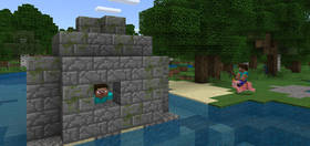 727347460: Руины на суше у спавна | Сид Minecraft PE