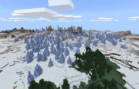 -995426411: Биом ледяных шипов, деревня с крепостью и иглу | Сид Minecraft PE