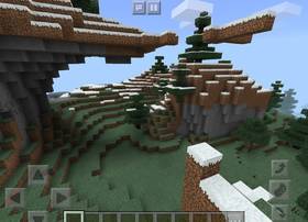 -915317016: Горы в снежном биоме | Сид Minecraft PE