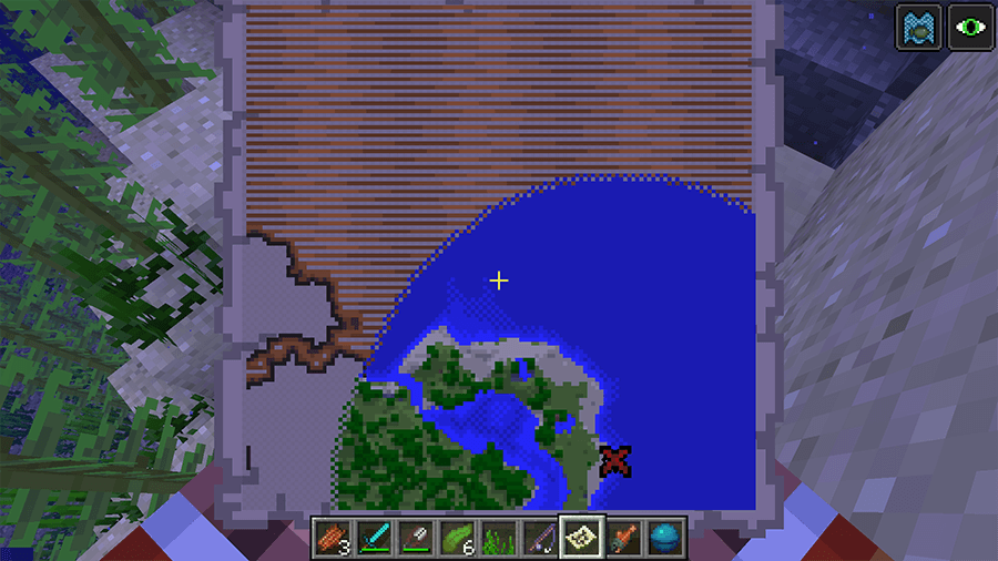 Карта сокровищ - клад в Minecraft 1.13