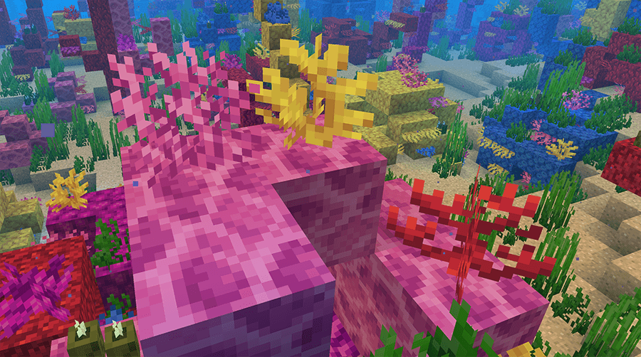 Кораллы в Minecraft 1.13