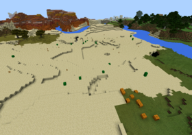 -192827: Тройная деревня в 4 биомах | Сид Minecraft PE