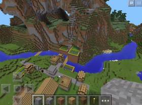 1413035703: 2 глючные деревни и экстремальные горы | Сид Minecraft PE