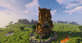 Скачать Medium Medieval House для Minecraft 1.12.2