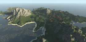 Скачать Small Island With River для Minecraft 1.12.2