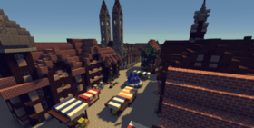 Скачать Old medieval city для Minecraft 1.13.2