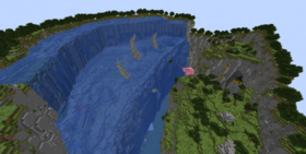 Скачать Большой водопад для Minecraft 1.14.2