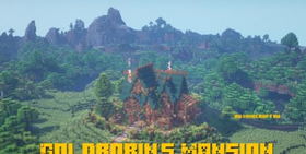 Скачать Goldrobin's Mansion - дом среди леса для Minecraft 1.14.4