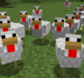 Скачать Aggressive Chickens для Minecraft 1.12.2