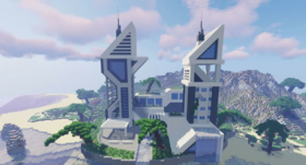 Скачать Large Futuristic City для Minecraft 1.12.2