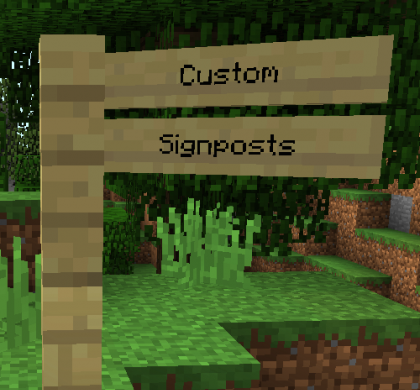 Custom Signposts 1.12.2 скриншот 2