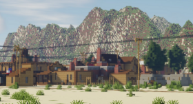 Скачать Wild West Railroad Town для Minecraft 1.16.3