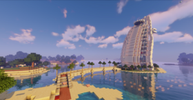 Скачать Burj Al Arab Hotel для Minecraft 1.21.3