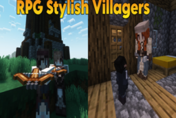 Скачать RPG Stylish Villagers для Minecraft 1.21.4