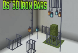 Скачать Os’ 3D Iron Bars для Minecraft 1.21.4