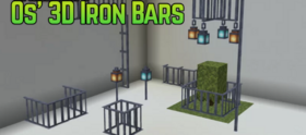 Скачать Os’ 3D Iron Bars для Minecraft 1.21.4