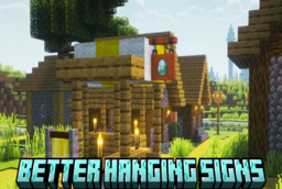 Скачать Better Hanging Signs для Minecraft 1.21.4