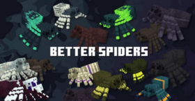 Скачать Better Spiders для Minecraft 1.20.6