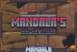 Скачать Mandala’s GUI – Dark Mode для Minecraft 1.21.4