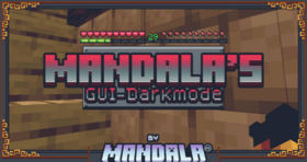 Скачать Mandala’s GUI – Dark Mode для Minecraft 1.21.4