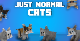 Скачать Just Normal Cats для Minecraft 1.21.4