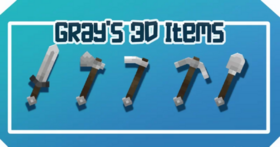 Скачать Gray’s 3D Items для Minecraft 1.21.4