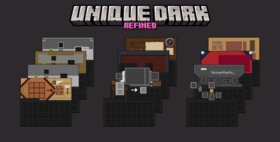 Скачать Unique Dark Refined для Minecraft 1.21.4