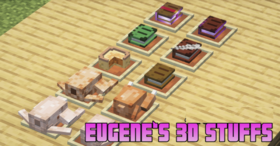 Скачать Eugene‘s 3D Stuffs для Minecraft 1.21.4