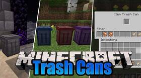 Скачать Trash Cans для Minecraft 1.21.4