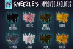 Скачать Smeezle’s Improved Axolotls для Minecraft 1.20.6